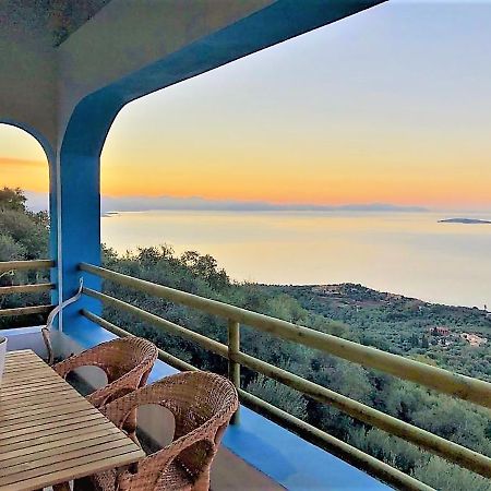 House Tanna Of Villa Intaba Spectacular Sea Views Corfiot Riviera Spartilas Corfu Island Greece Close To Ipsos Beach Spartylas Extérieur photo