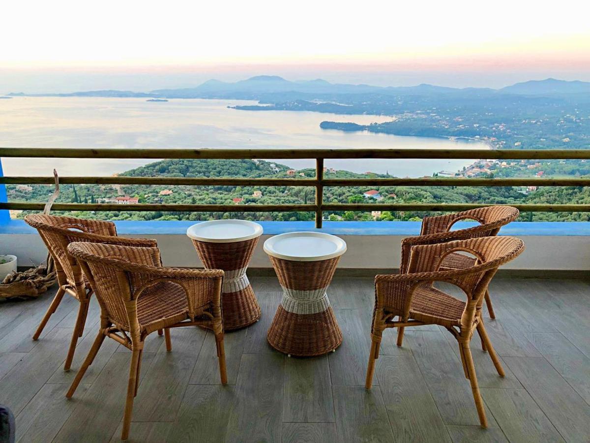 House Tanna Of Villa Intaba Spectacular Sea Views Corfiot Riviera Spartilas Corfu Island Greece Close To Ipsos Beach Spartylas Extérieur photo