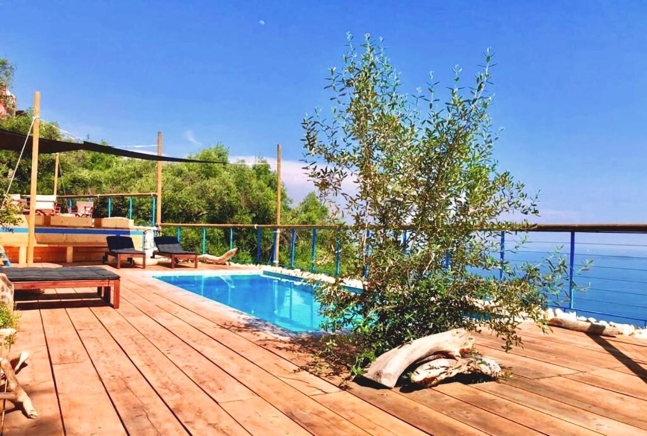 House Tanna Of Villa Intaba Spectacular Sea Views Corfiot Riviera Spartilas Corfu Island Greece Close To Ipsos Beach Spartylas Extérieur photo