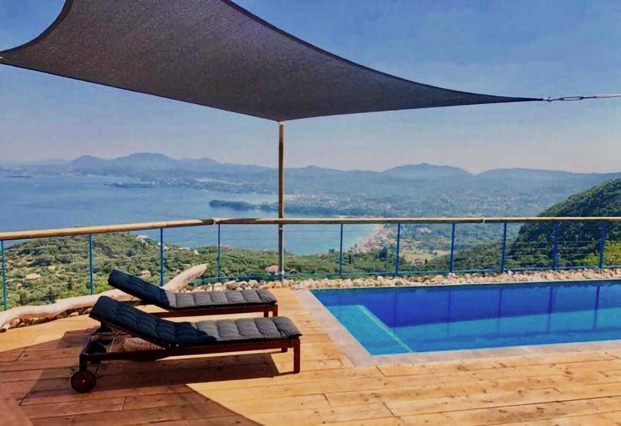 House Tanna Of Villa Intaba Spectacular Sea Views Corfiot Riviera Spartilas Corfu Island Greece Close To Ipsos Beach Spartylas Extérieur photo