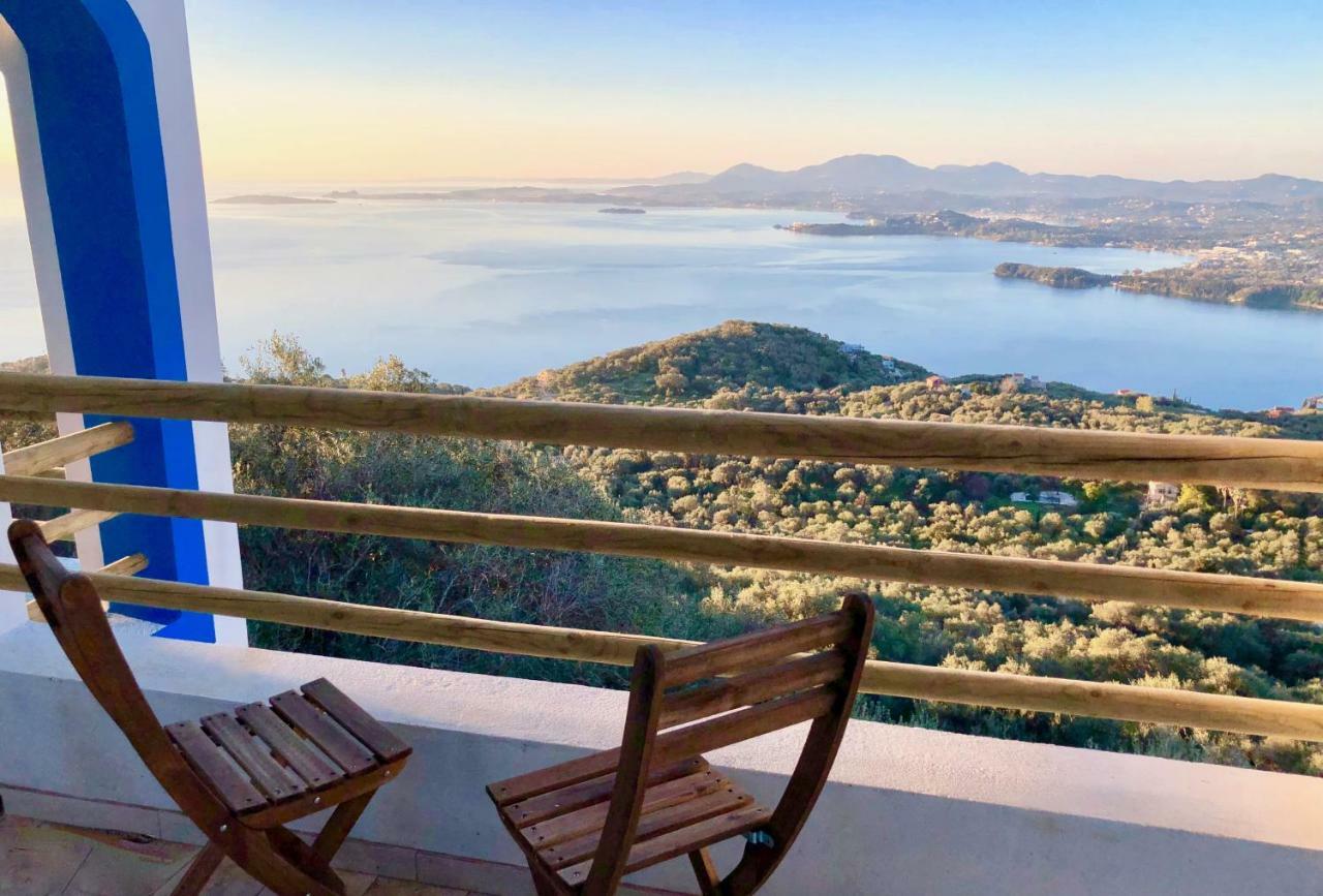 House Tanna Of Villa Intaba Spectacular Sea Views Corfiot Riviera Spartilas Corfu Island Greece Close To Ipsos Beach Spartylas Extérieur photo
